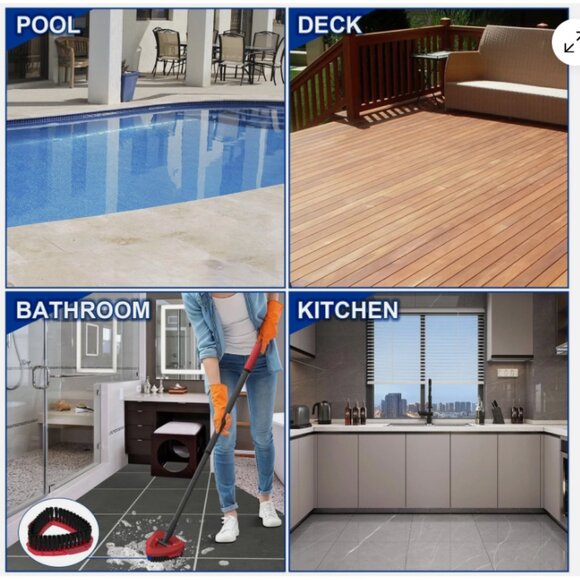 Scrubber Mop Head for O Cedar RinseClean Spin Mop 2 Tank System Replace Head 2PC - Picture 6 of 10